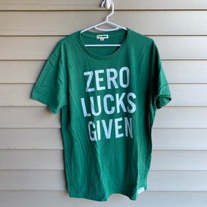 Tipsy Elves Zero Lucks Given St. Patrick’s Day Shirt XL